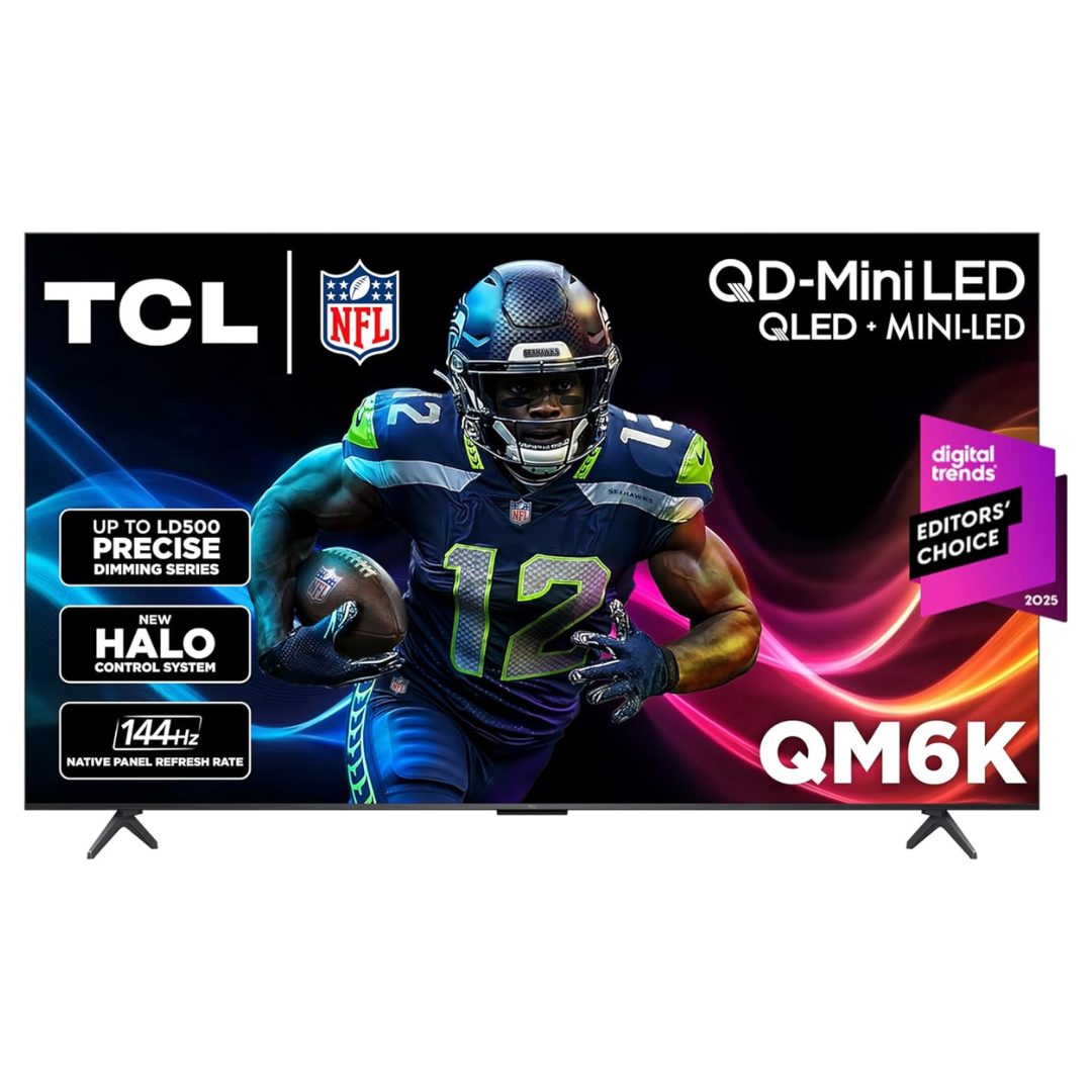 65" TCL QM6K 4K Ultra HDR Smart QD-Mini LED Google TV
