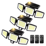 3-Pack SZRSTH 2500 Lumen Solar Outdoor Motion Sensor Lights