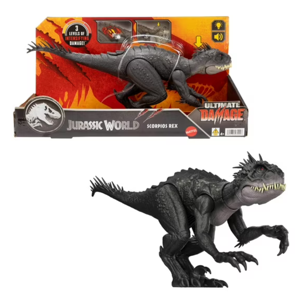 Jurassic World Ultimate Damage: Scorpios Rex Dinosaur Toy Figure + $6 Walmart Cash