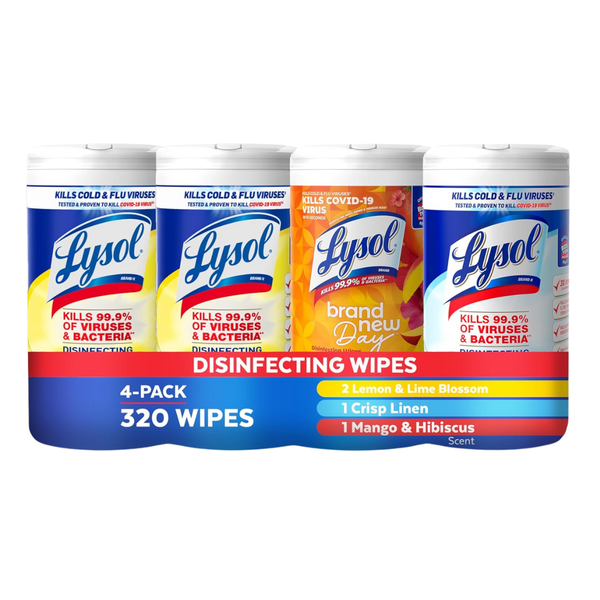 320-Count Lysol Disinfecting Wipes Bundle (Variety Pack)