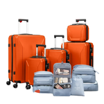 5-Piece Zimtown Hard Shell Spinner Luggage Set With 8 Packing Cubes