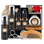 Xikezan 8-in-1 Men's Beard Care Grooming & Trimming Kit Gift Set