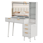 48" Vanity Desk With Lights And Mirror