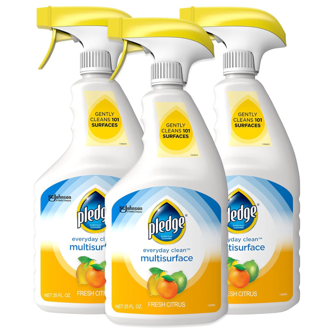 3-Pack 25oz Pledge pH-Balanced Multisurface Cleaner Spray (Fresh Citrus)