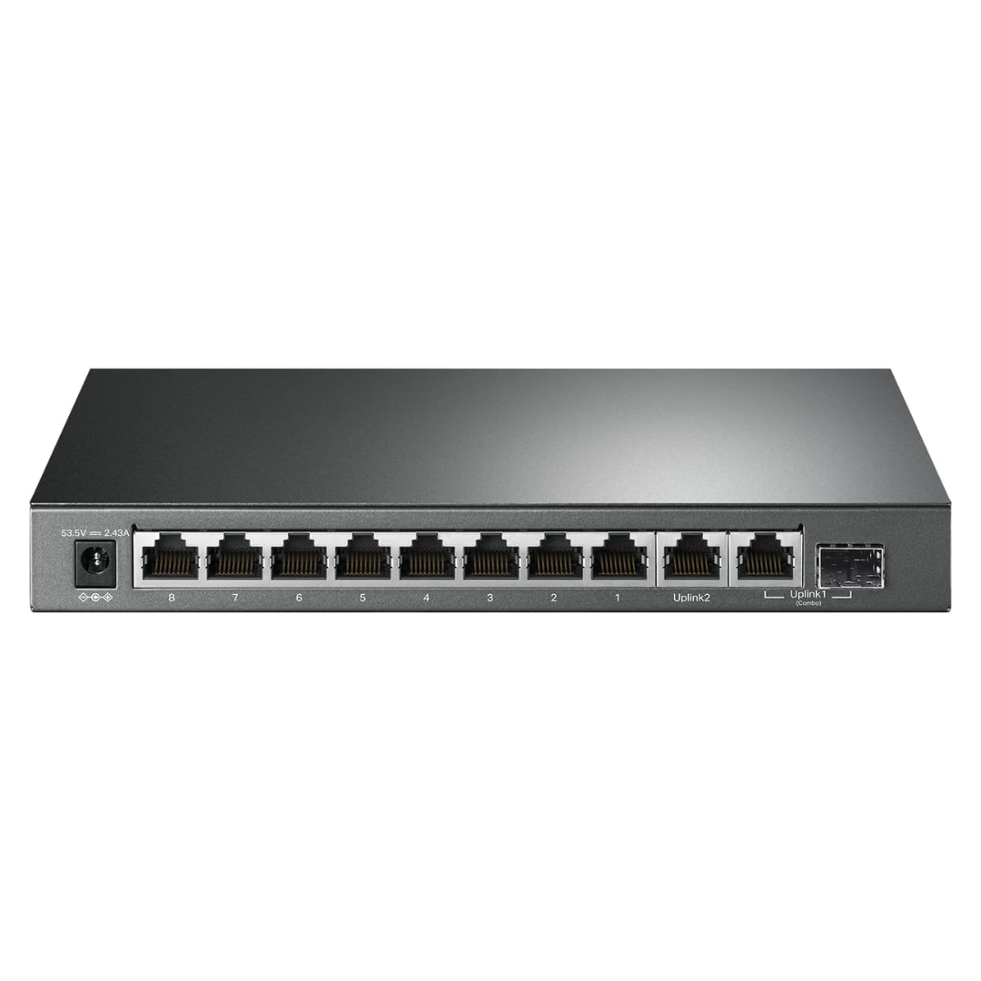 TP-Link 10-Port Gigabit Network Switch W/ 8 PoE+ & 2 Uplink Ports