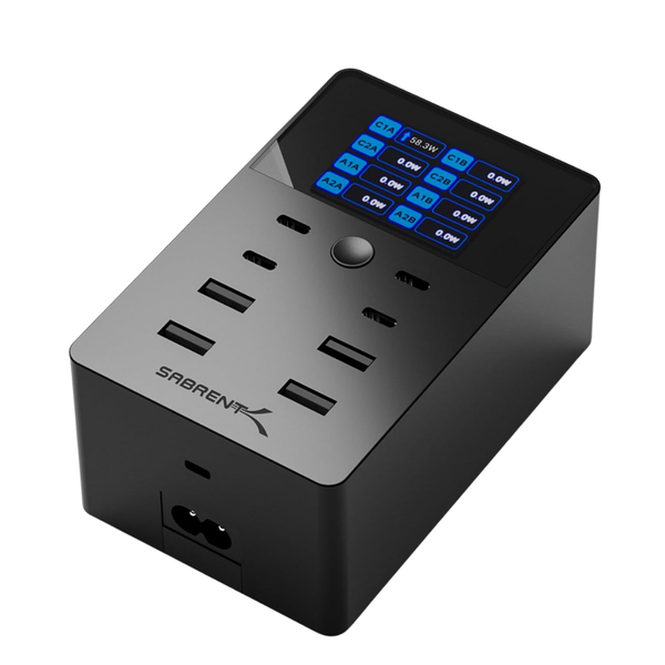 8-Port SABRENT 252W USB-A & USB-C Charging Station