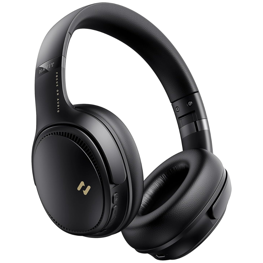 Havit Wireless Bluetooth 5.3 Active Noise Cancelling Over-Ear Headphones