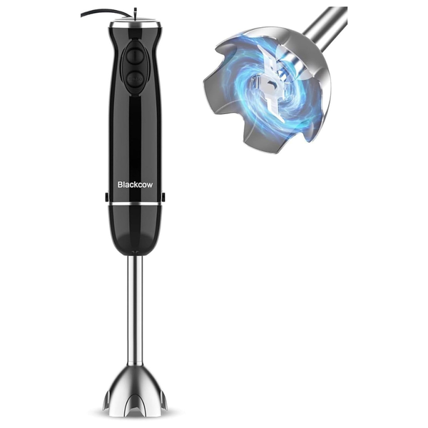 500W Electric Hand Blender With 12-Speed & Turbo (Black)