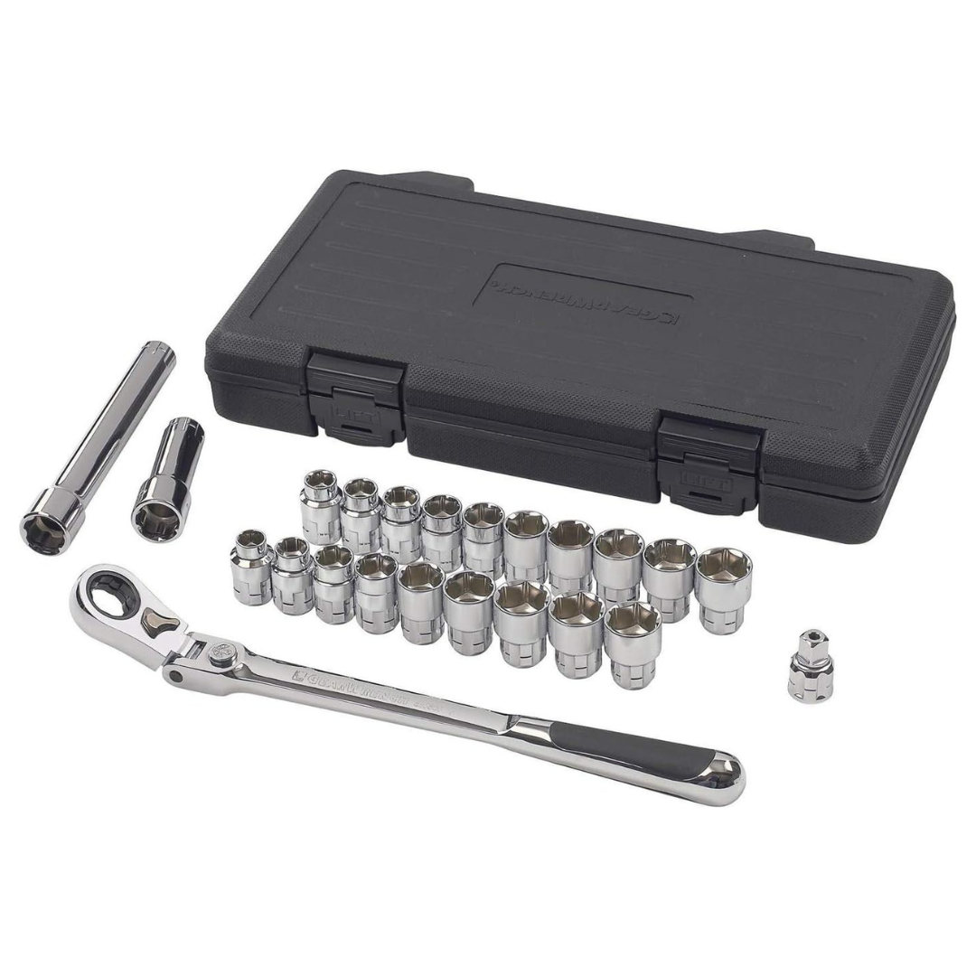 23-Pieces Gearwrench 3/8" Drive Pass-Thru SAE/Metric Mechanics Tool Set