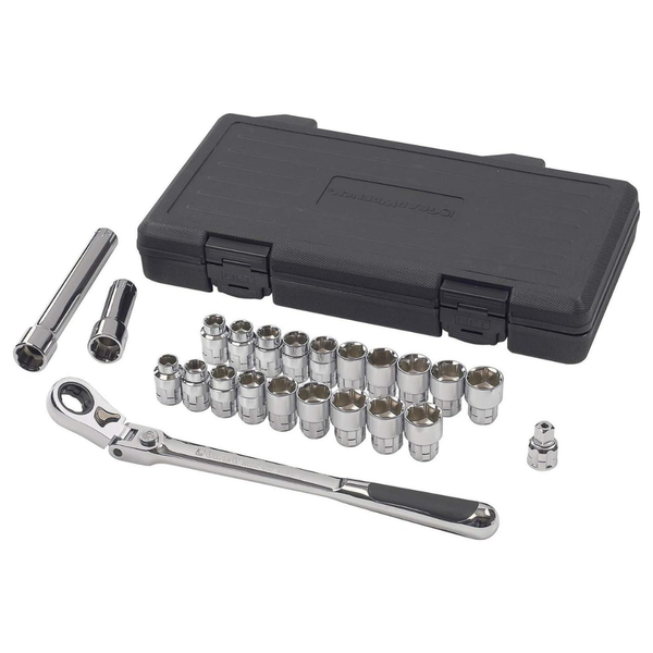 23-Pieces Gearwrench 3/8" Drive Pass-Thru SAE/Metric Mechanics Tool Set