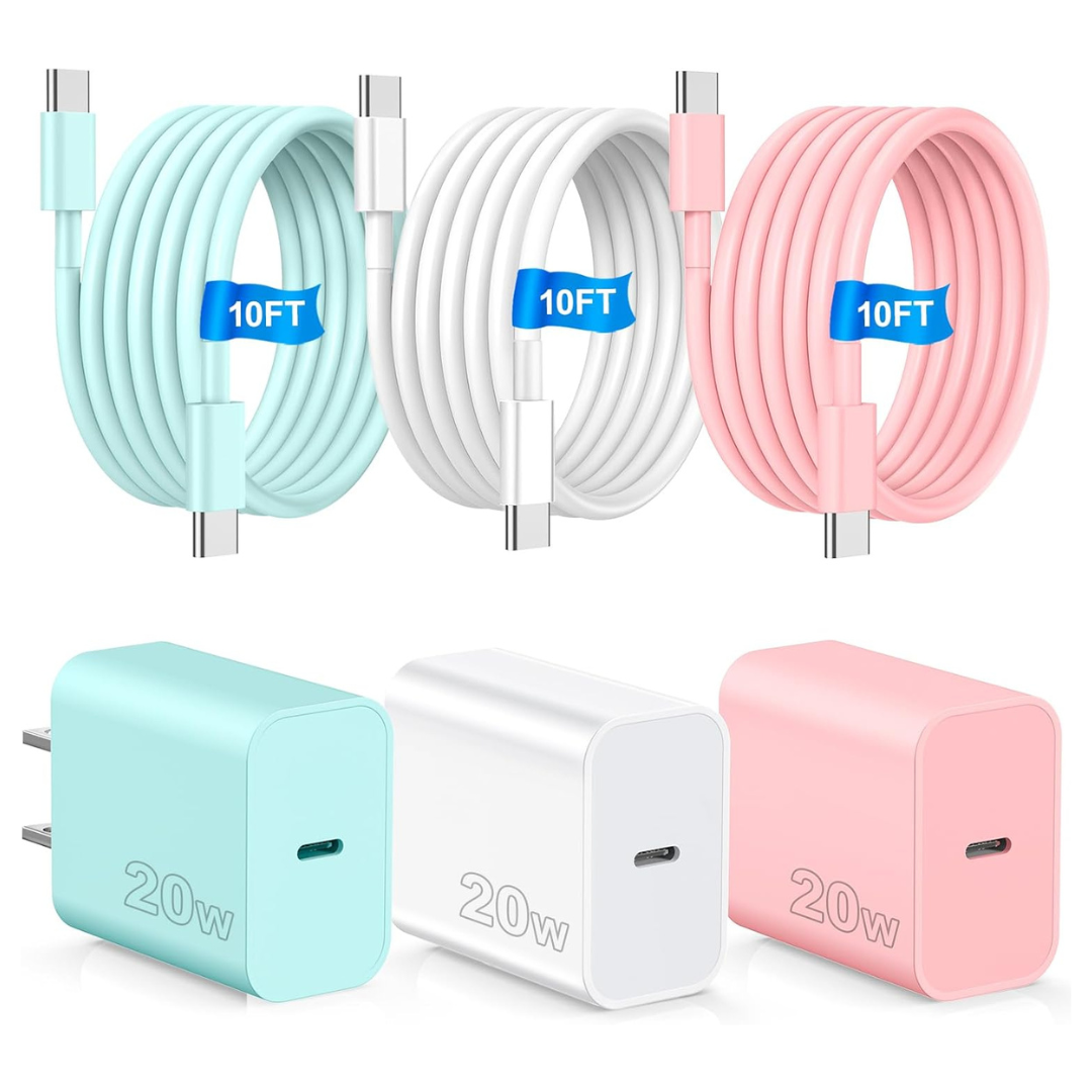 10ft Type-C Fast Charging Cable Block