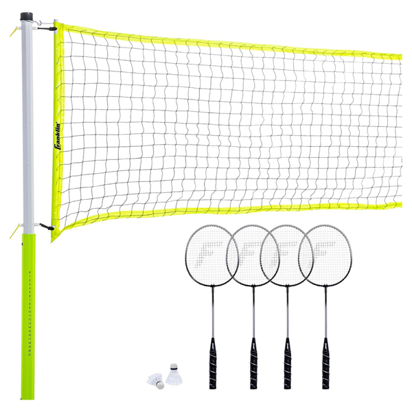Franklin Sports Advanced Badminton Set With 4 Rackets & 2 Birdies