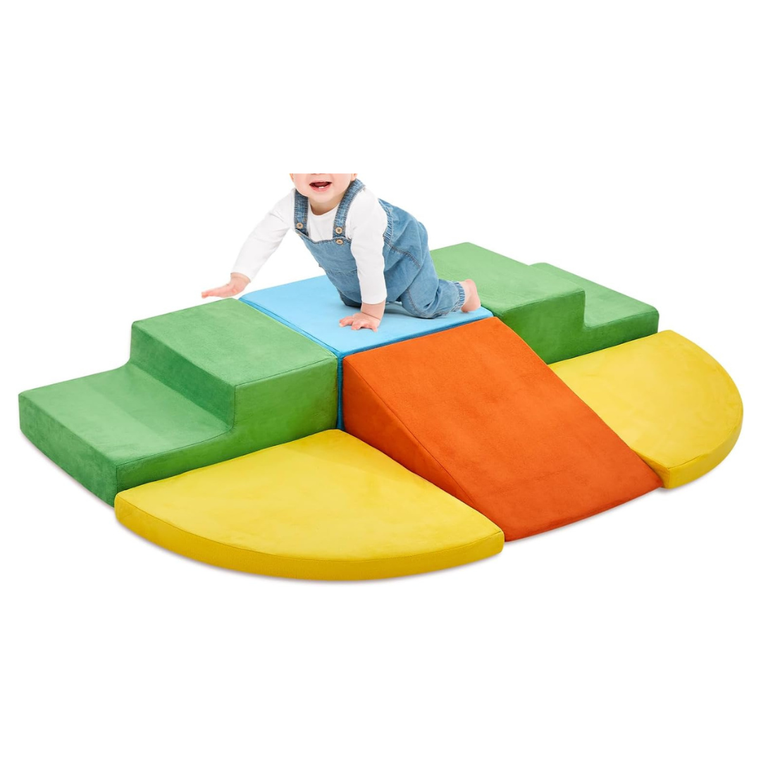 6-Piece Climb & Crawl Soft Foam Block Activity Play Set