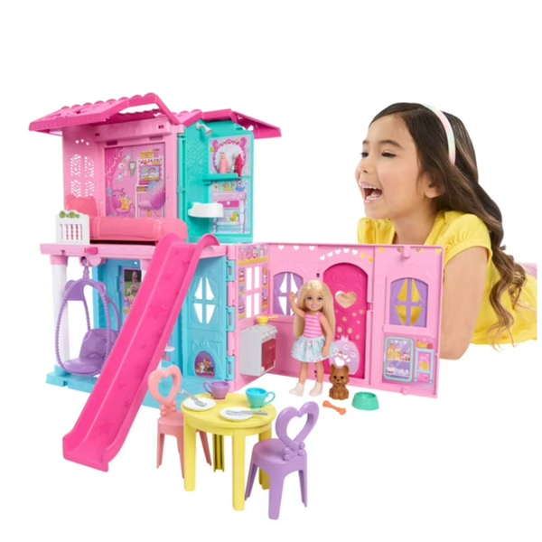 Barbie Chelsea Dollhouse Playset with 15+ Accessories