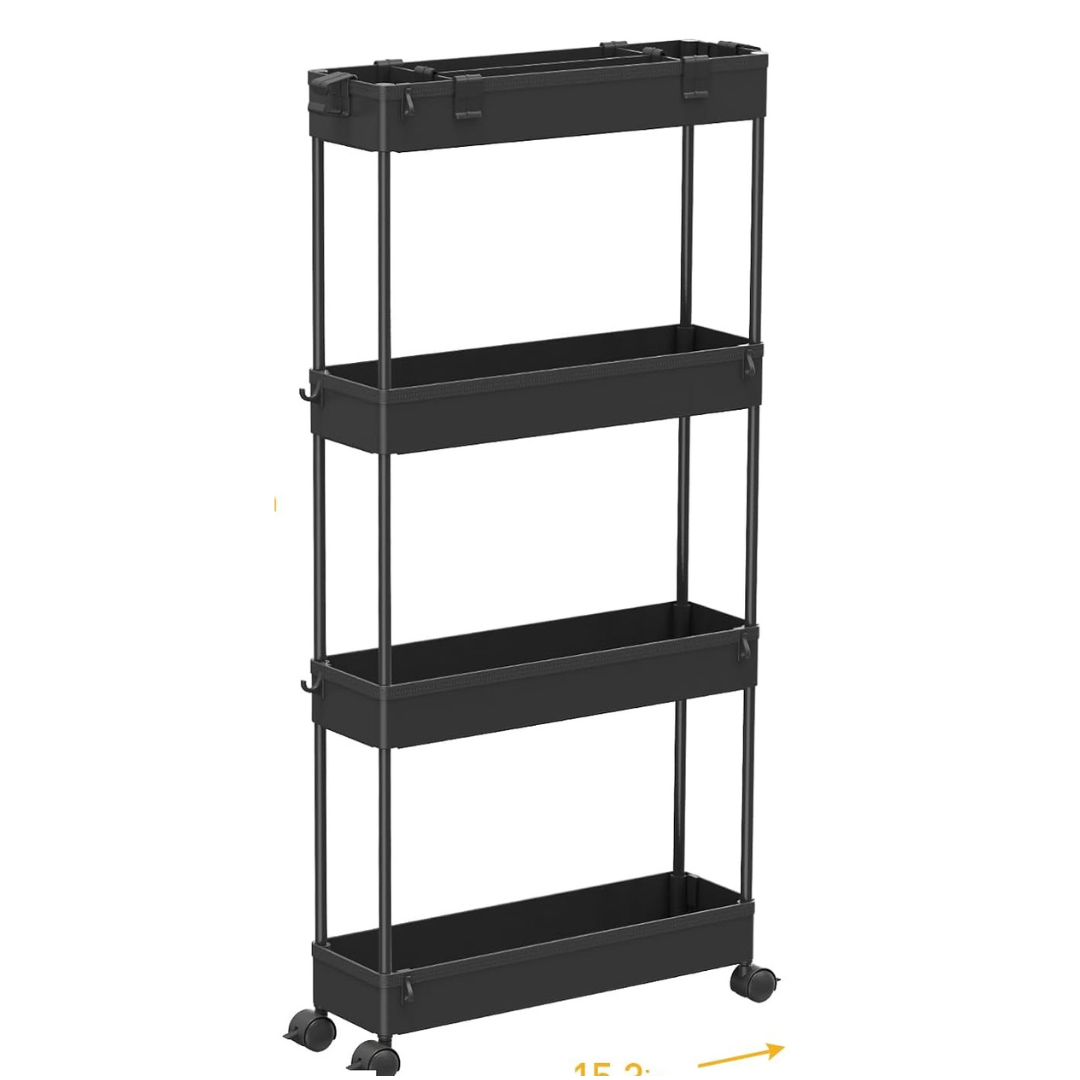 Spacelead 4-Tier Spacelead Slim Storage Cart (5 colors)