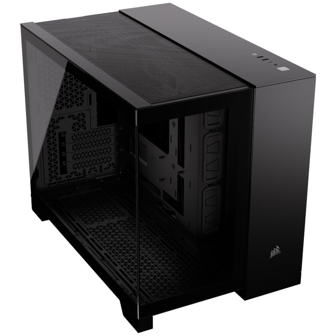 CORSAIR 2500X Tempered Glass mATX PC Case (Black)