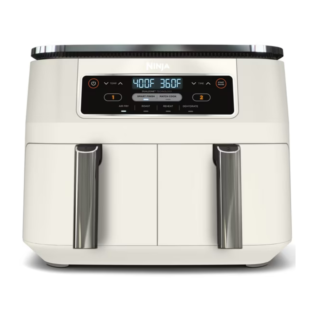 8QT Ninja Foodi 4-in-1 Air Fryer w/ 2x Basket DualZone Technology (Dove)