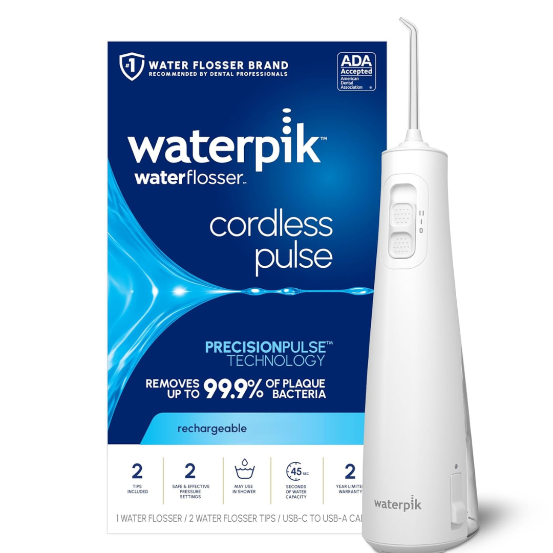 Waterpik Cordless Pulse Rechargeable Portable Water Flosser (3 colors)
