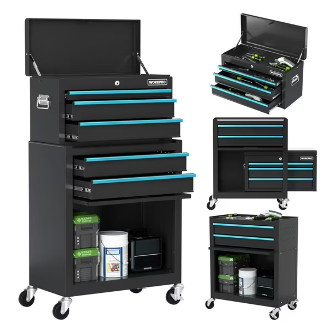 WorkPro 24.5" 5-Drawer Rolling Tool Chest