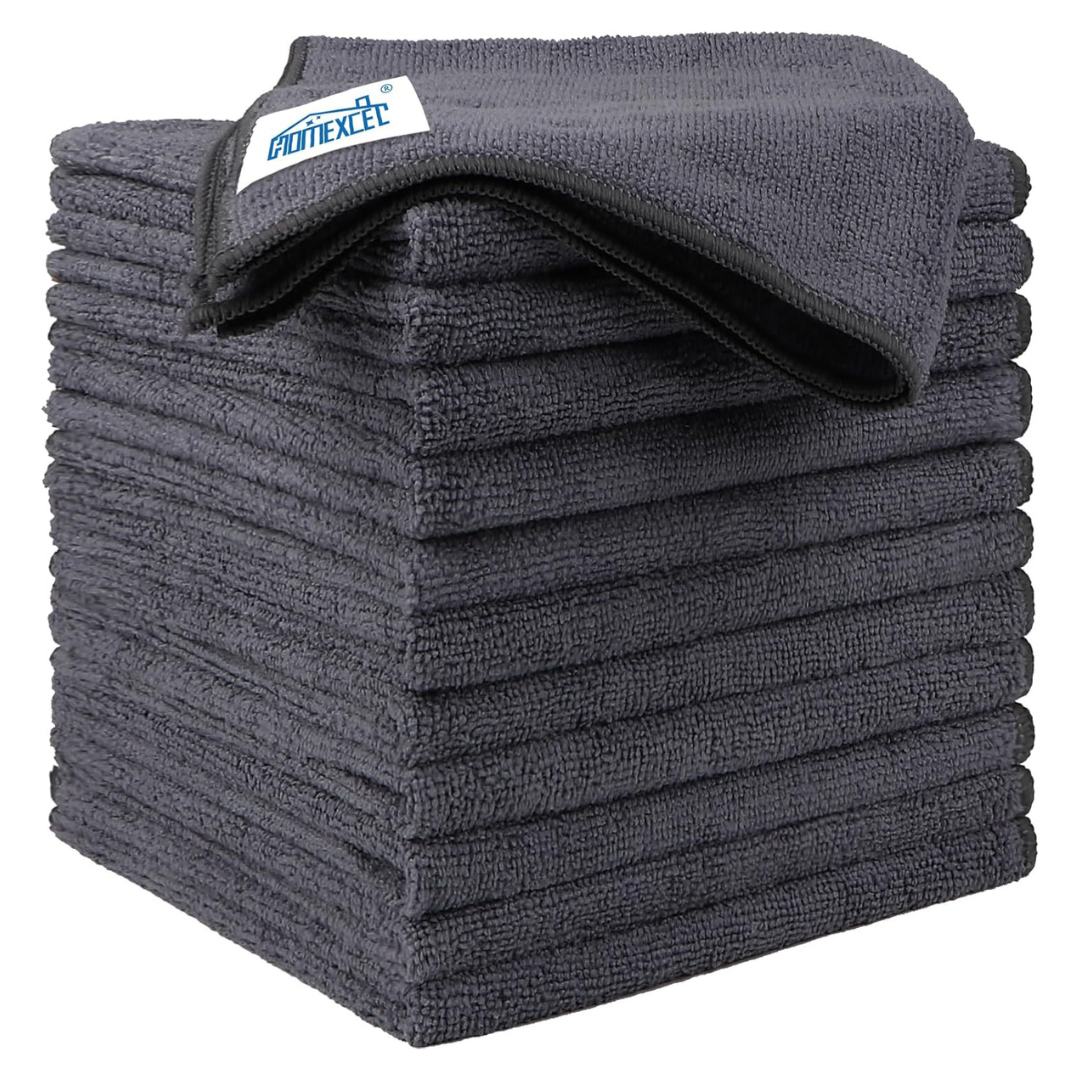 12-Pack 12.5" x 12.5" Microfiber Cleaning Towels
