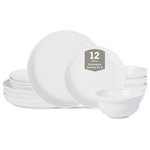 Stone Lain Virtuo 12-Piece Dinnerware Set Porcelain