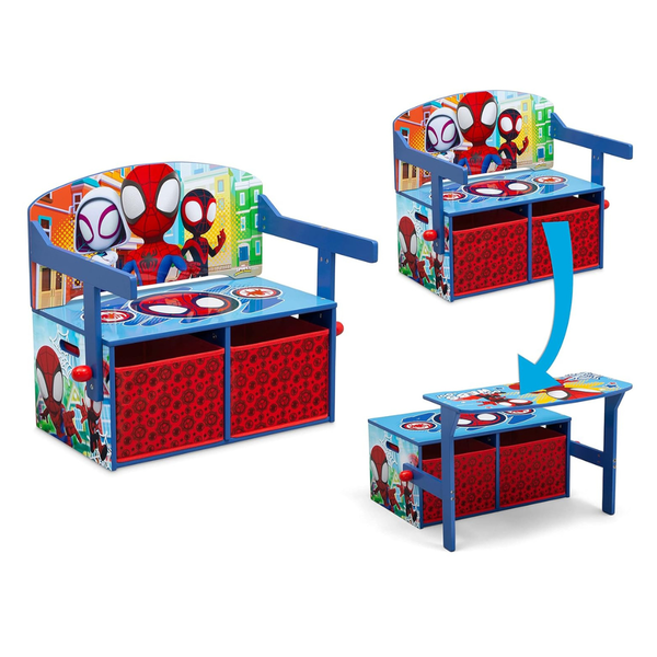 Marvel Spidey And His Amazing Friends 2-In-1 Activity Bench And Desk
