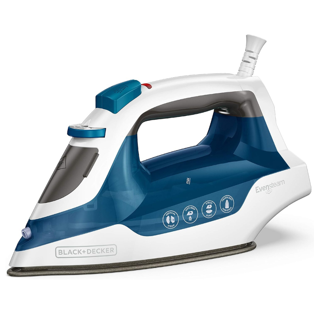 Black & Decker Easy Steam Compact Iron With TrueGlide Non-Stick Soleplate