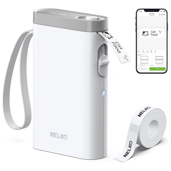 Nelko P21 Portable Bluetooth Label Printer With Multiple Templates