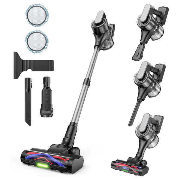 Vacfore Cordless Stick Vacuum Cleaner with 3-in-1 Brushroll