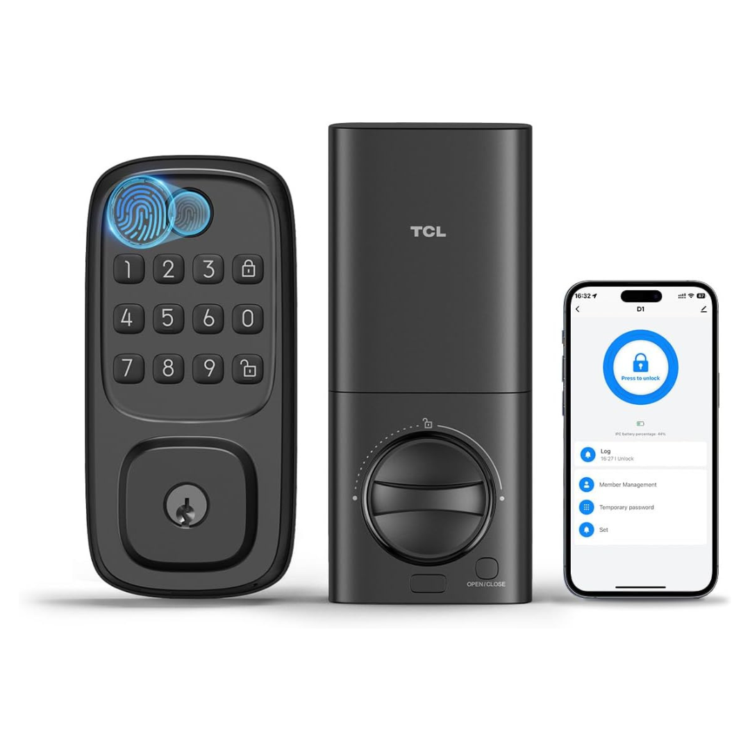 TCL D1 Fingerprint Keyless Entry Front Smart Door Lock