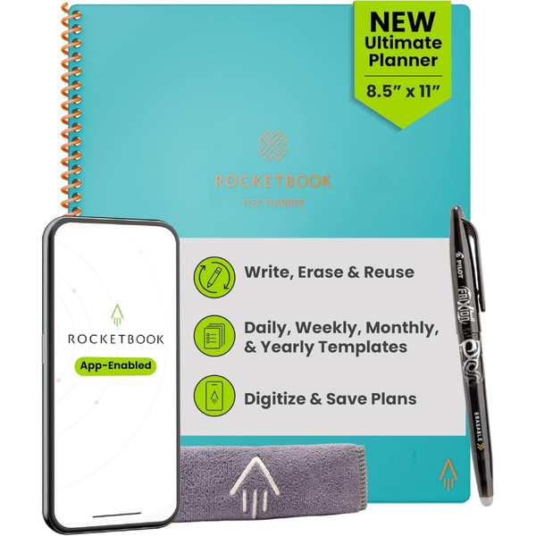 Rocketbook 8.5 x 11" Flex Reusable Calendar Planner (4 Colors)