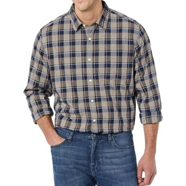 Amazon Essentials Men's Stretch Poplin Shirt (Various)