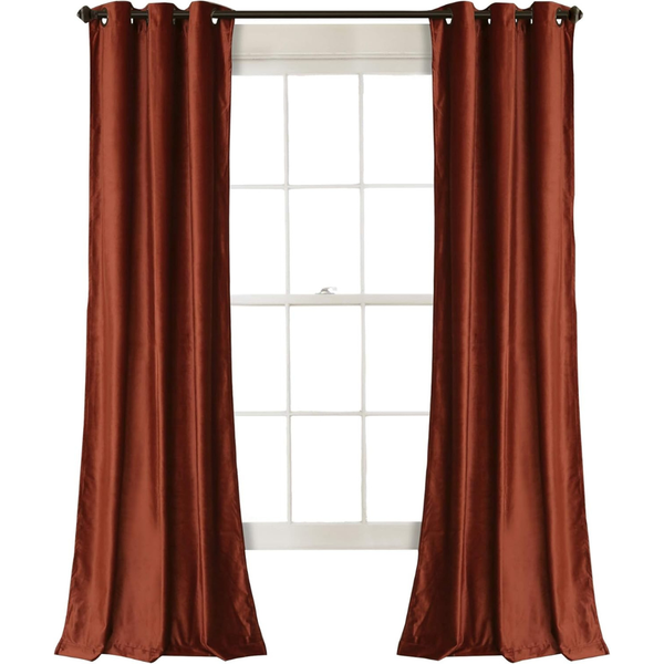 38" x 84" Lush Decor Prima Faux Velvet Curtains