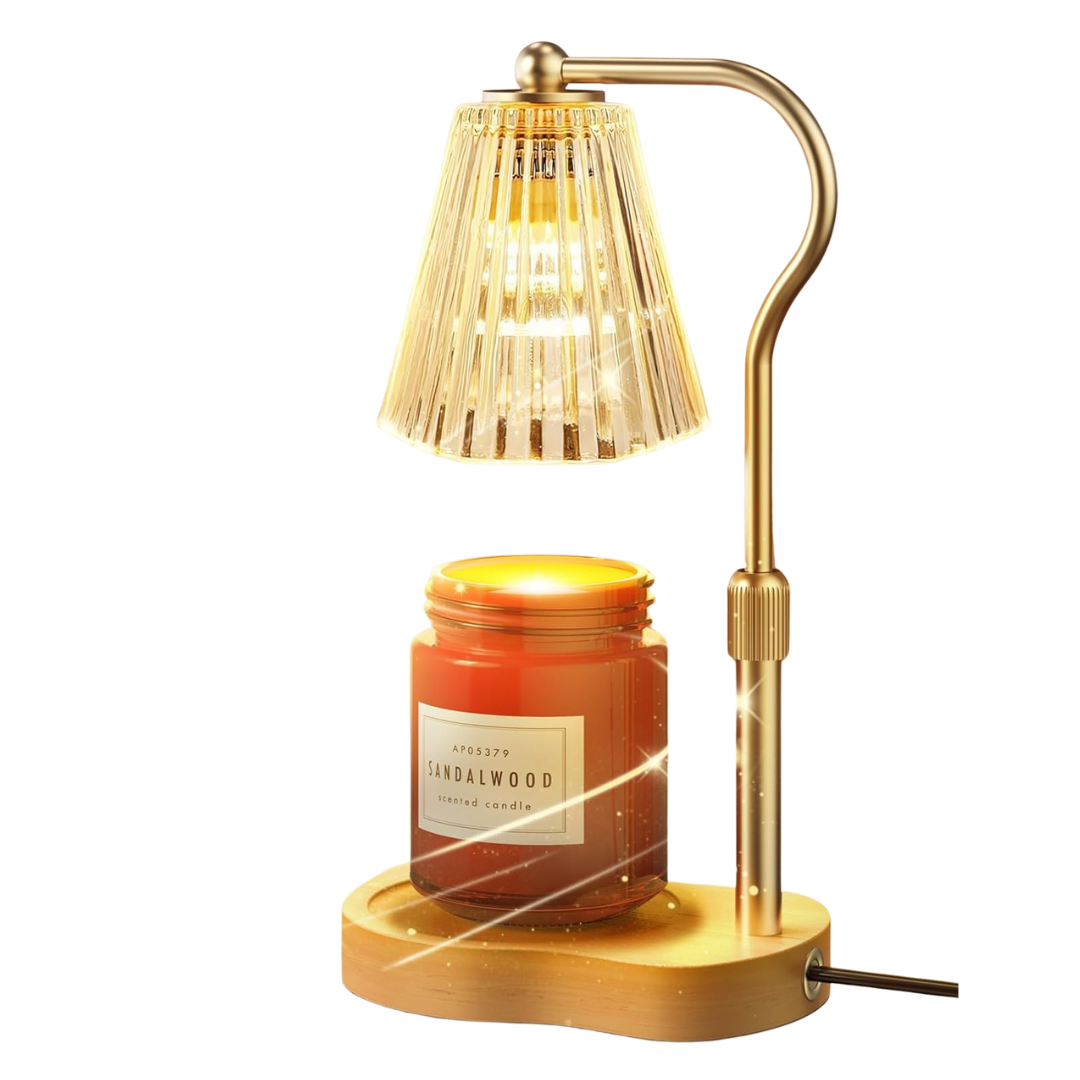 Adjustable Height Candle Warmer Lamp With 2 Bulbs