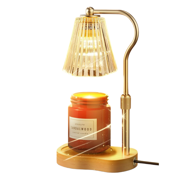 Adjustable Height Candle Warmer Lamp With 2 Bulbs