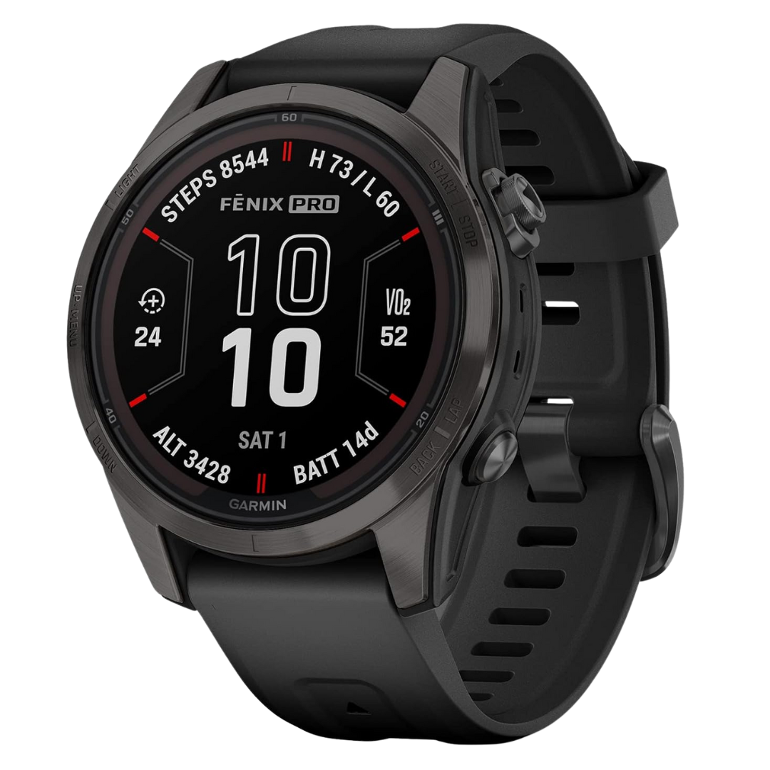 Garmin fenix 7S Pro Sapphire Solar Multisport GPS Smartwatch (Black)