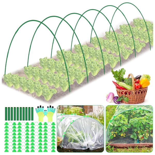 30-Piece Raised Beds Greenhouse Garden Hoops Grow Tunnel