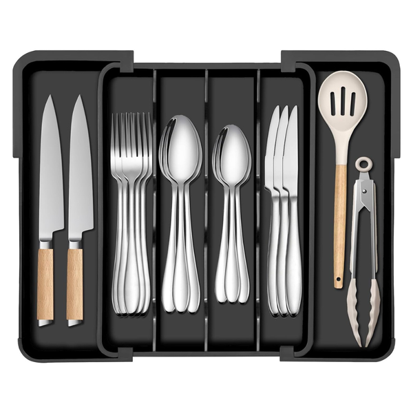 Expandable Kitchen Silverware Drawer Organizer