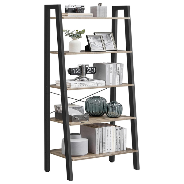 Vasagle 5-Tier Steel Frame Storage Bookshelf