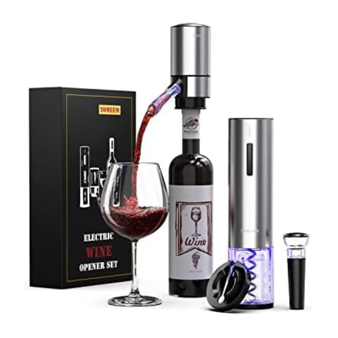 Tomeem 4-in-1 Rechargeable Electric Wine Gift Set