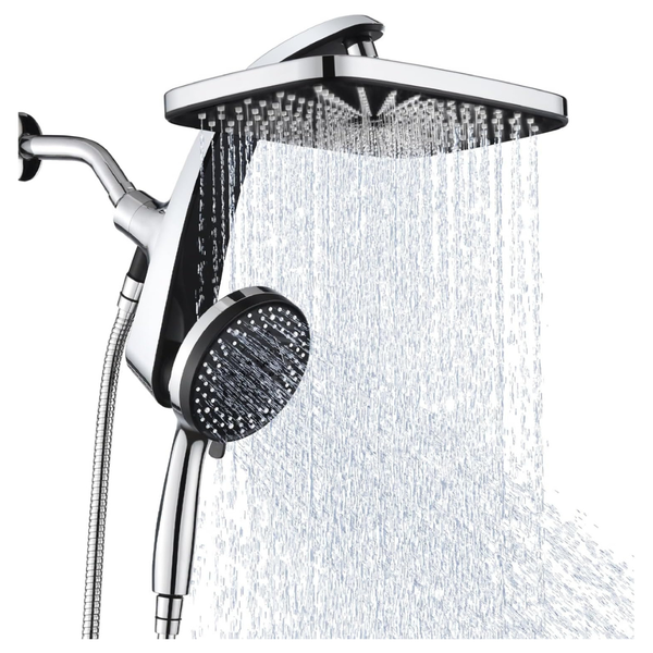 High Pressure Rain Shower Head With Handheld Spray Combo (3 Colors)