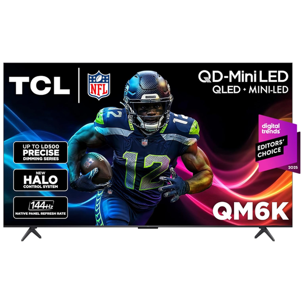 65" TCL 65QM6K 4K Ultra HDR Smart QD-Mini LED Google TV