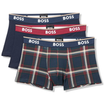 3-Pack BOSS Multi Design Bold Logo Trunks (2 Colors)