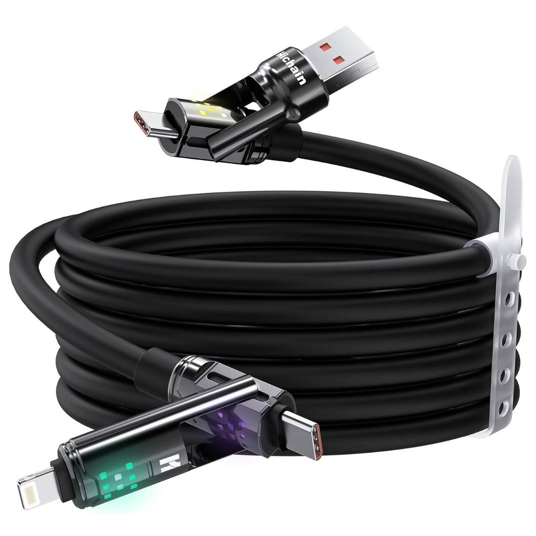 4-in-1 100W USB-C Multi Charging Cable (4ft)