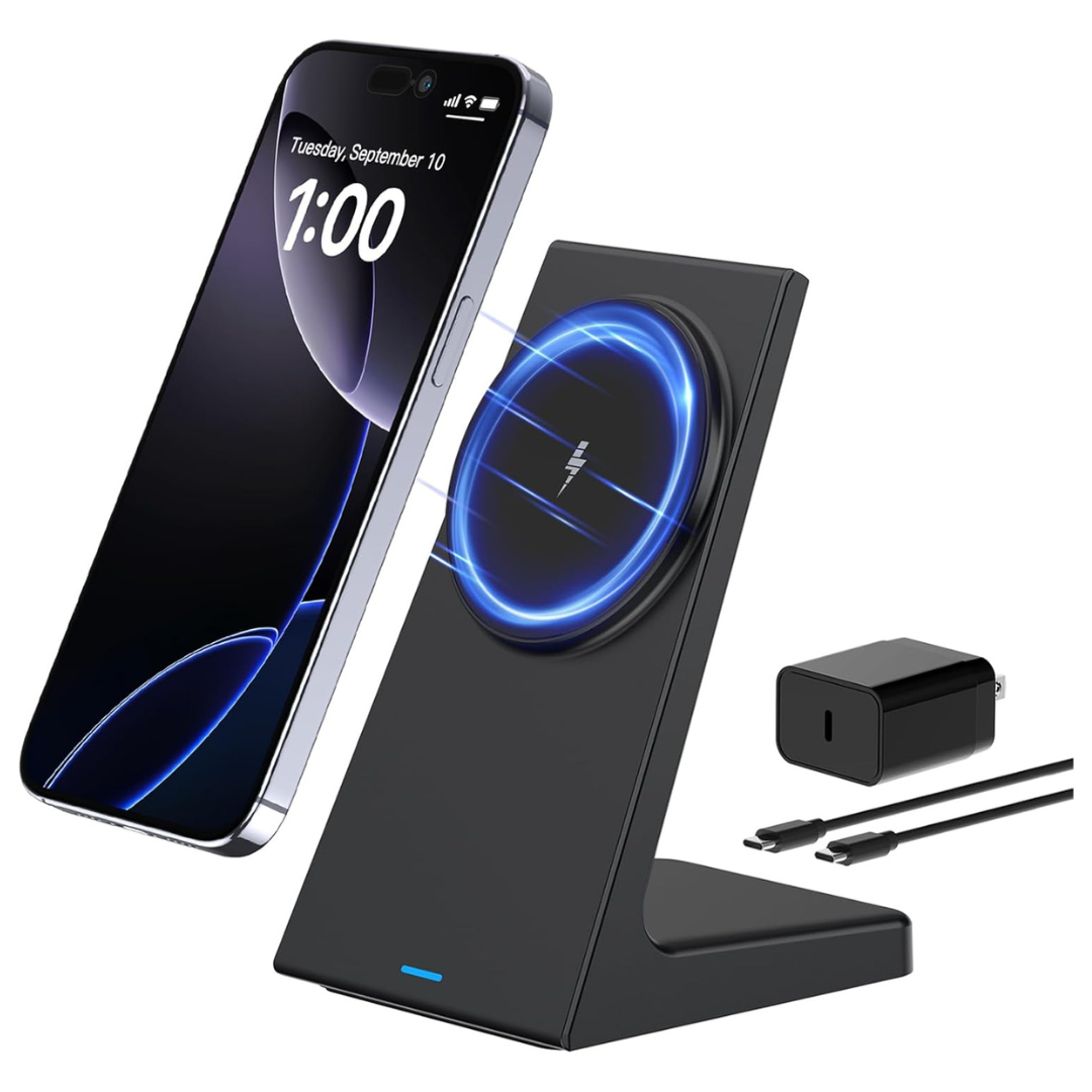 20W Fast Magnetic Wireless Charging Station With 25W PD Adapter