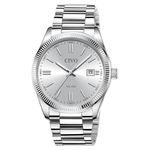 Civo Men's Stainless Steel Silver Analog Watch