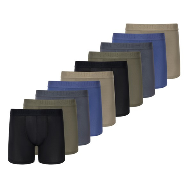 10-Pack Puma Men's Sport Mesh Boxer Briefs