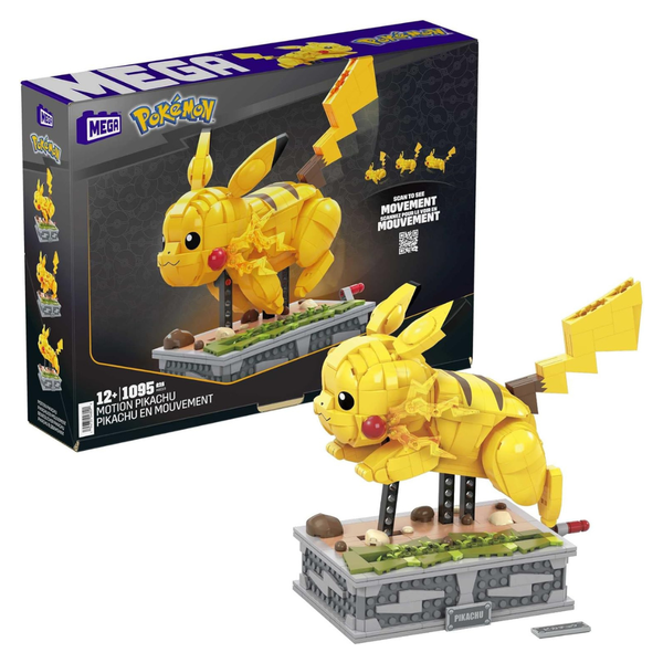 1092-Piece MEGA Pokemon Motion Pikachu Building Set