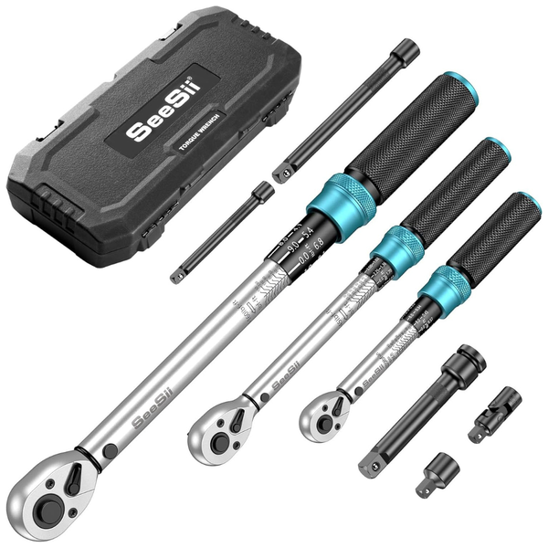 8-Piece Seesii 72-Tooth Torque Wrench Set