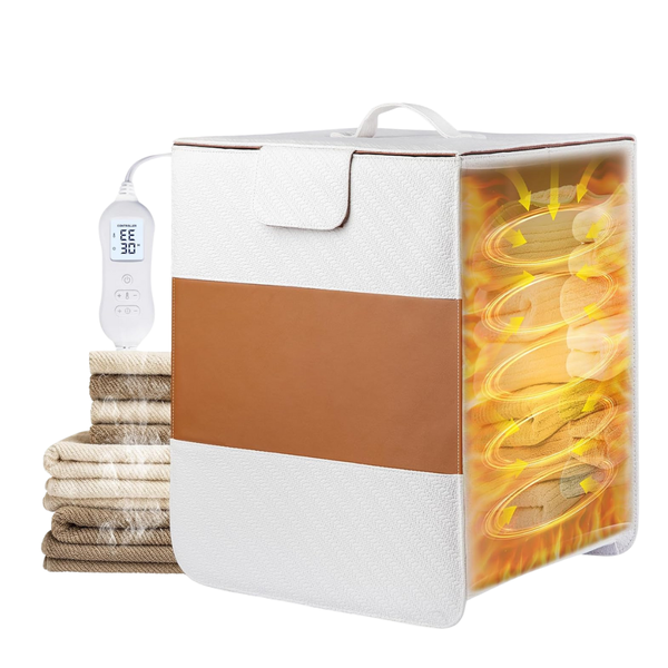 38L Foldable Towel Warmer With Temperature Modes & Auto Shut-Off Timer